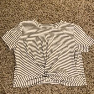 Striped crop top